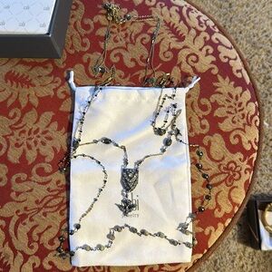 CABI Drop Sparrow Charm Necklace Long Jewelry Accessory